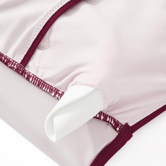 SUUKSESS Women Sexy Wrap Push Up One Piece Swimsuit Tummy Control Size Large - Picture 4 of 8